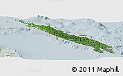 Satellite Panoramic Map of Isabel, lighten