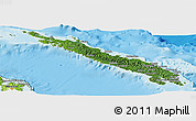 Satellite Panoramic Map of Isabel, physical outside