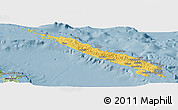 Savanna Style Panoramic Map of Isabel