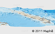 Shaded Relief Panoramic Map of Isabel