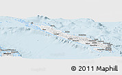 Silver Style Panoramic Map of Isabel