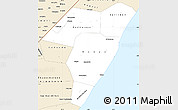 Classic Style Simple Map of Mudug