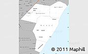 Gray Simple Map of Mudug