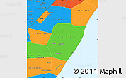 Political Simple Map of Mudug