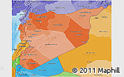 Political Shades 3D Map of Syria