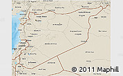 Shaded Relief 3D Map of Syria