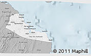 Gray 3D Map of Dar-Es-Salaam