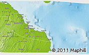 Physical 3D Map of Dar-Es-Salaam