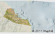 Satellite 3D Map of Dar-Es-Salaam, lighten