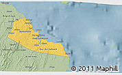 Savanna Style 3D Map of Dar-Es-Salaam