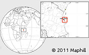 Blank Location Map of Dar-Es-Salaam