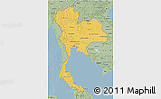 Savanna Style 3D Map of Thailand