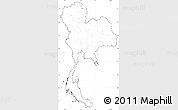 Blank Simple Map of Thailand, cropped outside, no labels