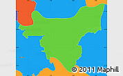 Political Simple Map of Greenwich