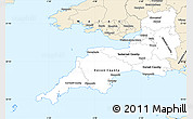 Classic Style Simple Map of South West