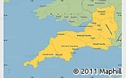 Savanna Style Simple Map of South West