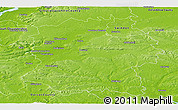 Physical Panoramic Map of Wiltshire County