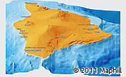 Political Panoramic Map of Hawaii County