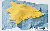 Savanna Style Panoramic Map of Hawaii County