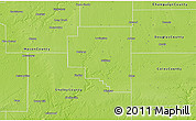 Physical 3D Map of Moultrie County