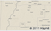 Shaded Relief 3D Map of Beauregard Parish