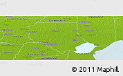 Physical Panoramic Map of Livingston Parish