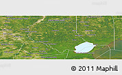 Satellite Panoramic Map of Livingston Parish