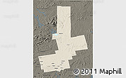 Shaded Relief 3D Map of Penobscot County, darken