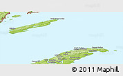 Physical Panoramic Map of Keweenaw County