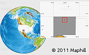 Physical Location Map of ZIP code 87531, highlighted country, highlighted state