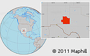 Gray Location Map of ZIP codes starting with 882