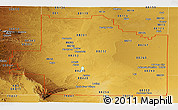 Physical Panoramic Map of ZIP codes starting with 882