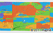 Political Panoramic Map of ZIP codes starting with 882