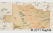 Satellite Panoramic Map of ZIP codes starting with 882, shaded relief outside