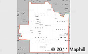 Gray Simple Map of ZIP codes starting with 882