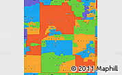 Political Simple Map of ZIP codes starting with 882