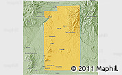 Savanna Style 3D Map of Santa Fe County