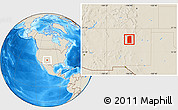 Shaded Relief Location Map of Santa Fe County