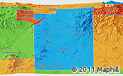 Political Panoramic Map of Santa Fe County