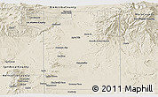 Shaded Relief Panoramic Map of Santa Fe County