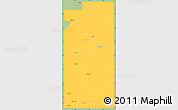 Savanna Style Simple Map of Santa Fe County