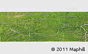 Satellite Panoramic Map of Carroll County