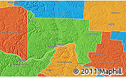 Political 3D Map of Scioto County