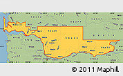 Savanna Style Simple Map of ZIP codes starting with 986