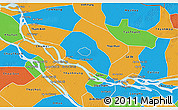 Political 3D Map of Cao Lanh