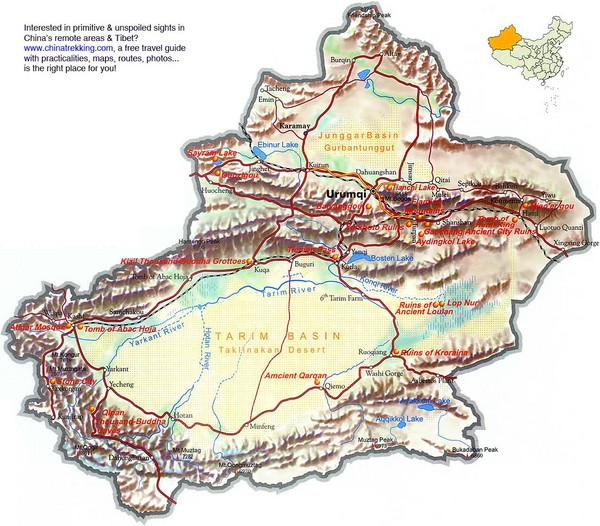 Map Xinjiang