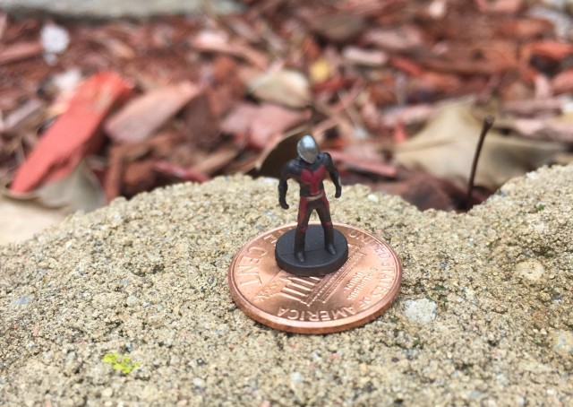 SH Figuarts Mini Ant-Man Figure on Penny Size Scale