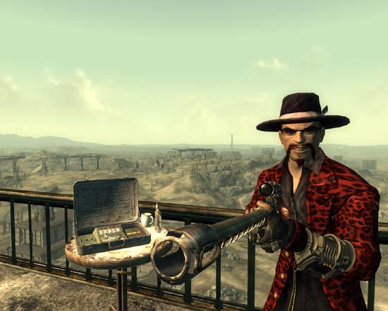 Fallout 3 screenshot, Pimp with a sniper rifle