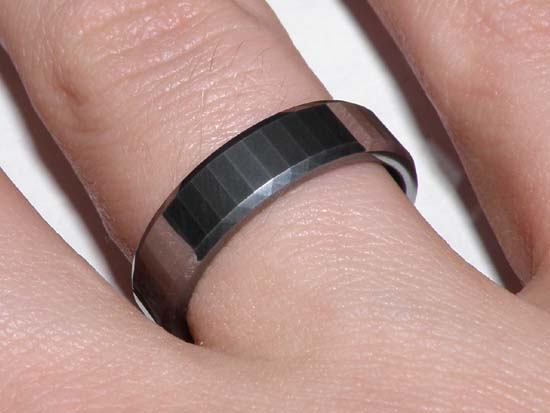 Tungsten carbide ring.