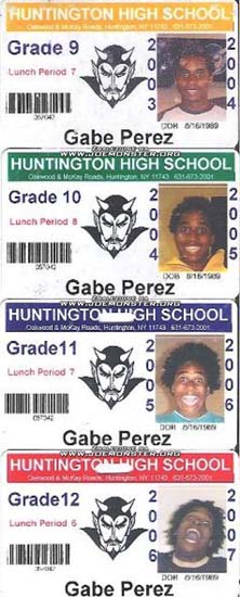 Gabe Perez's school IDs